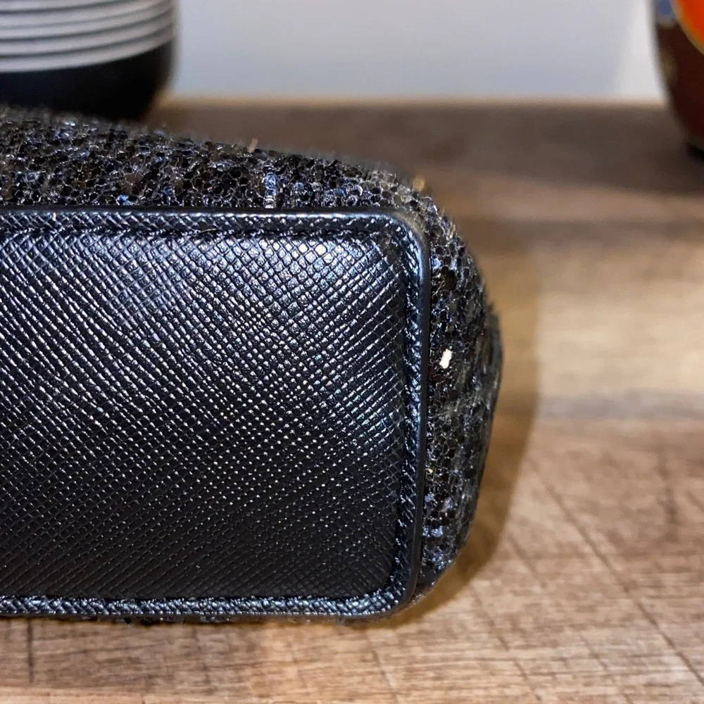 NWOT!! Kate Spade New York Black Flash Glitter Crossbody Bag